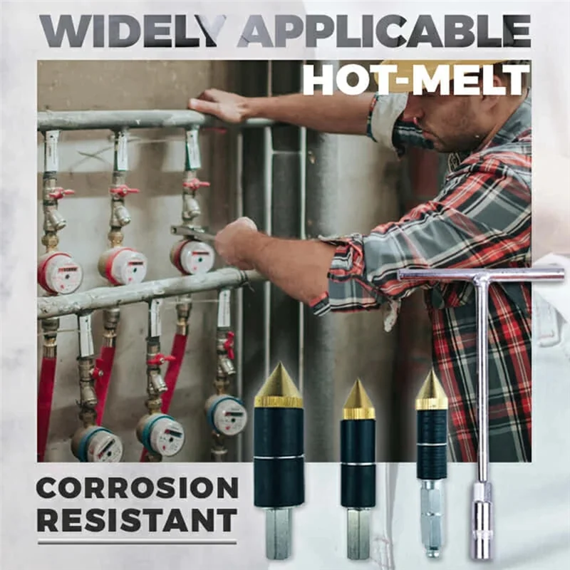 Hot-Melt Water Stop Pin cucina bagno riparazione Set di strumenti idraulici Hot-Melt Water Stop Pin cucina PPR tubo tunnel Plug