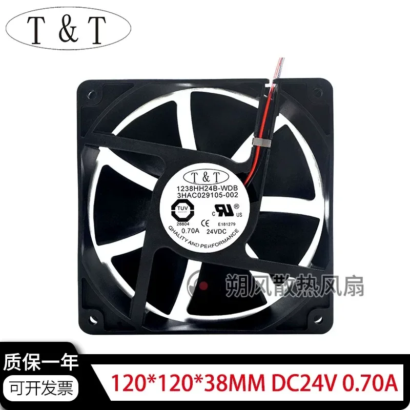 for T T 1238HH24B WDB 12038 12CM 24V 0.07A Cooling Fan for ABB Robot