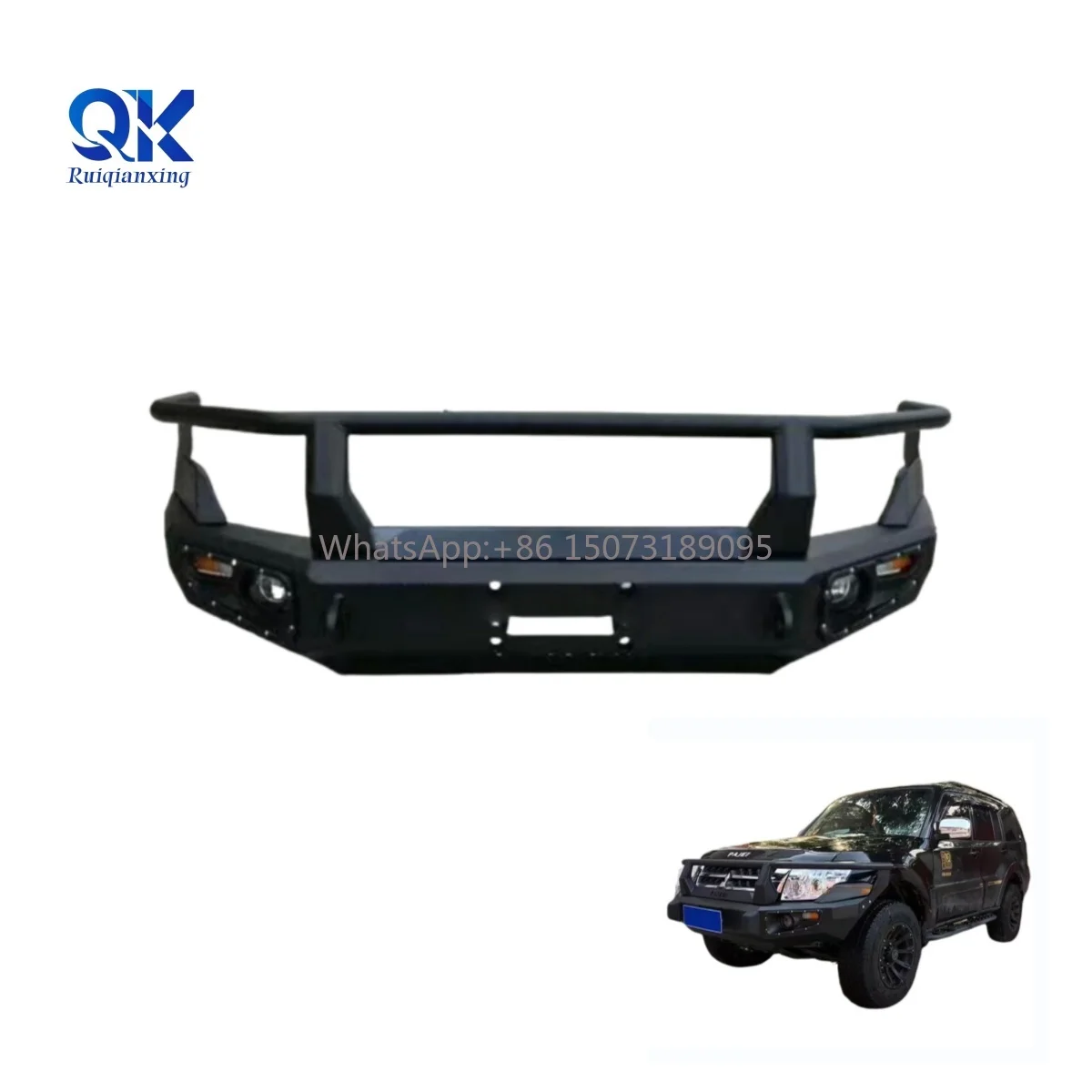 Brand-New Hot-Selling Steel Front Bumper Kit with Tow Hook Cut-Outs for Mitsubishi Pajero Montero V80 V90 V93 V97