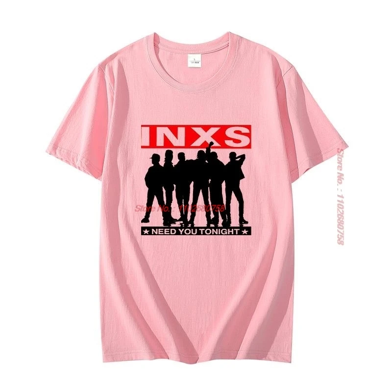 Inxs Need You Tonight Single Kick Michael Hutchense Rock Band Cotton O-Neck Tshirts Summer Harajuku Tees Tops Mens Clothes