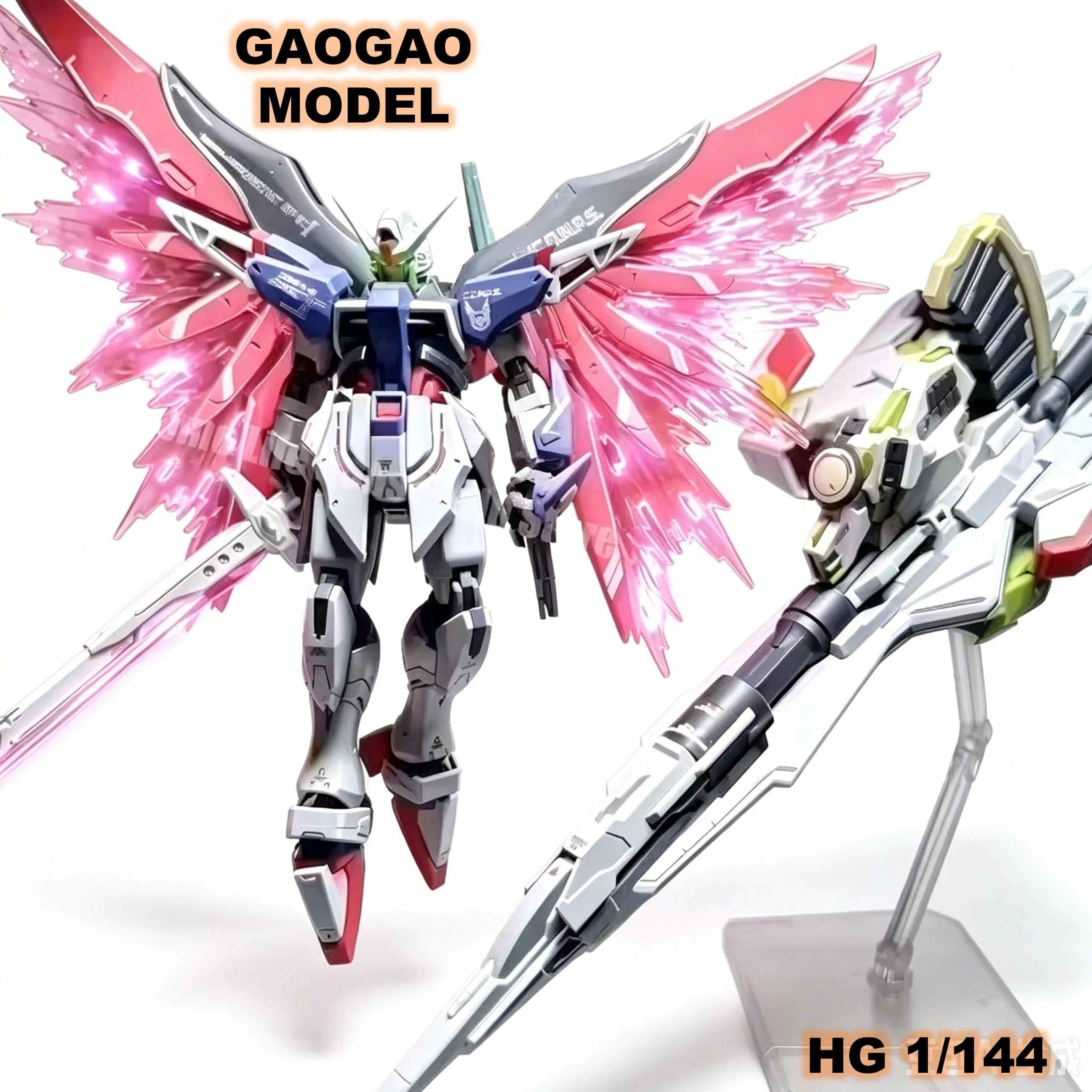 

GAOGAO HG 1/144 Zgmf-X42s Heine Destiny And A-Gxq754 V2 Zeus Silhouette Assembly Model Kits Robot Plastic Gift Toy Action Figure