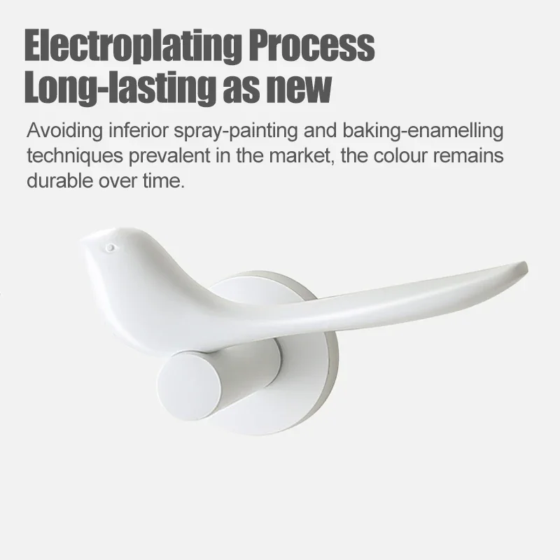 

Zinc Alloy Bedroom Split Door Lock Modern Mute / Magnetic Attraction Door Lock Affordable Luxury Indoor Lever Handle Lock