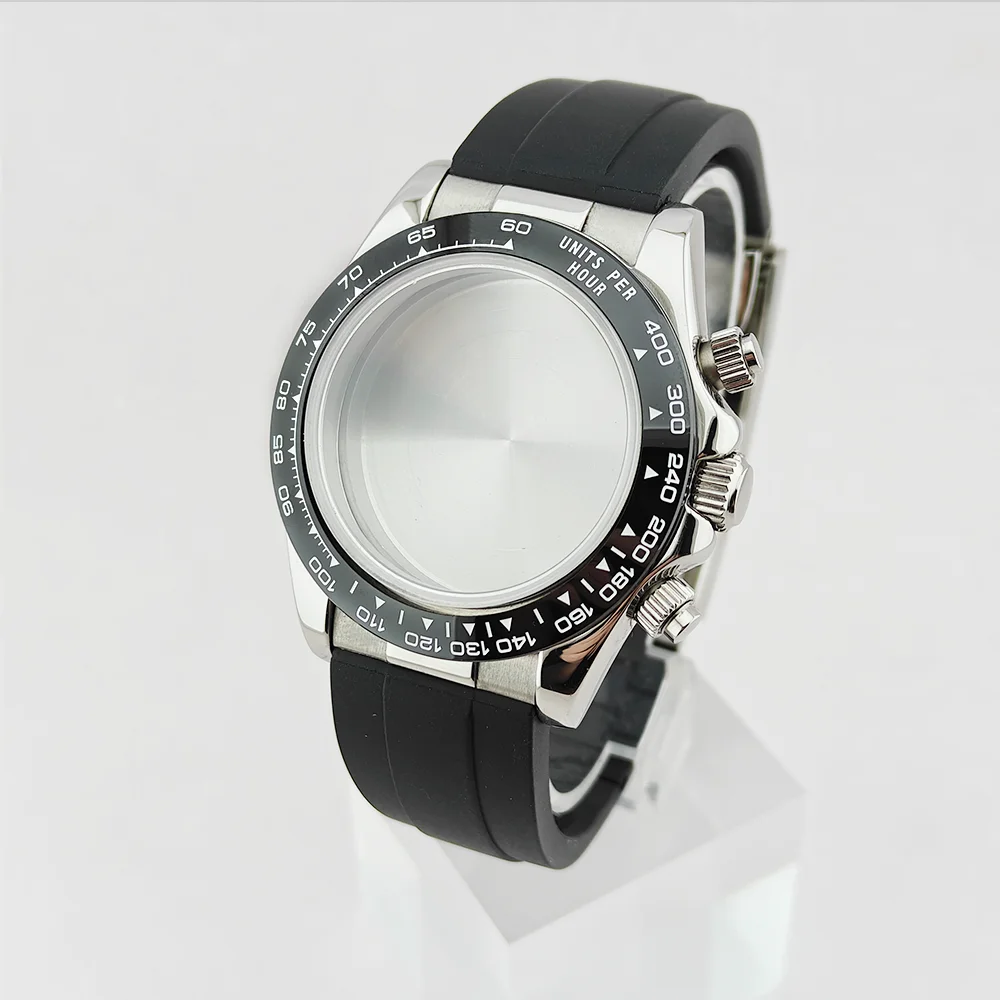 

VK63 Case 39mm For Quartz VK63 Movement Stainless Steel Cases Fit 29MM Dials 20mm Bands VK63 watch Header VK63 Watch Accessories