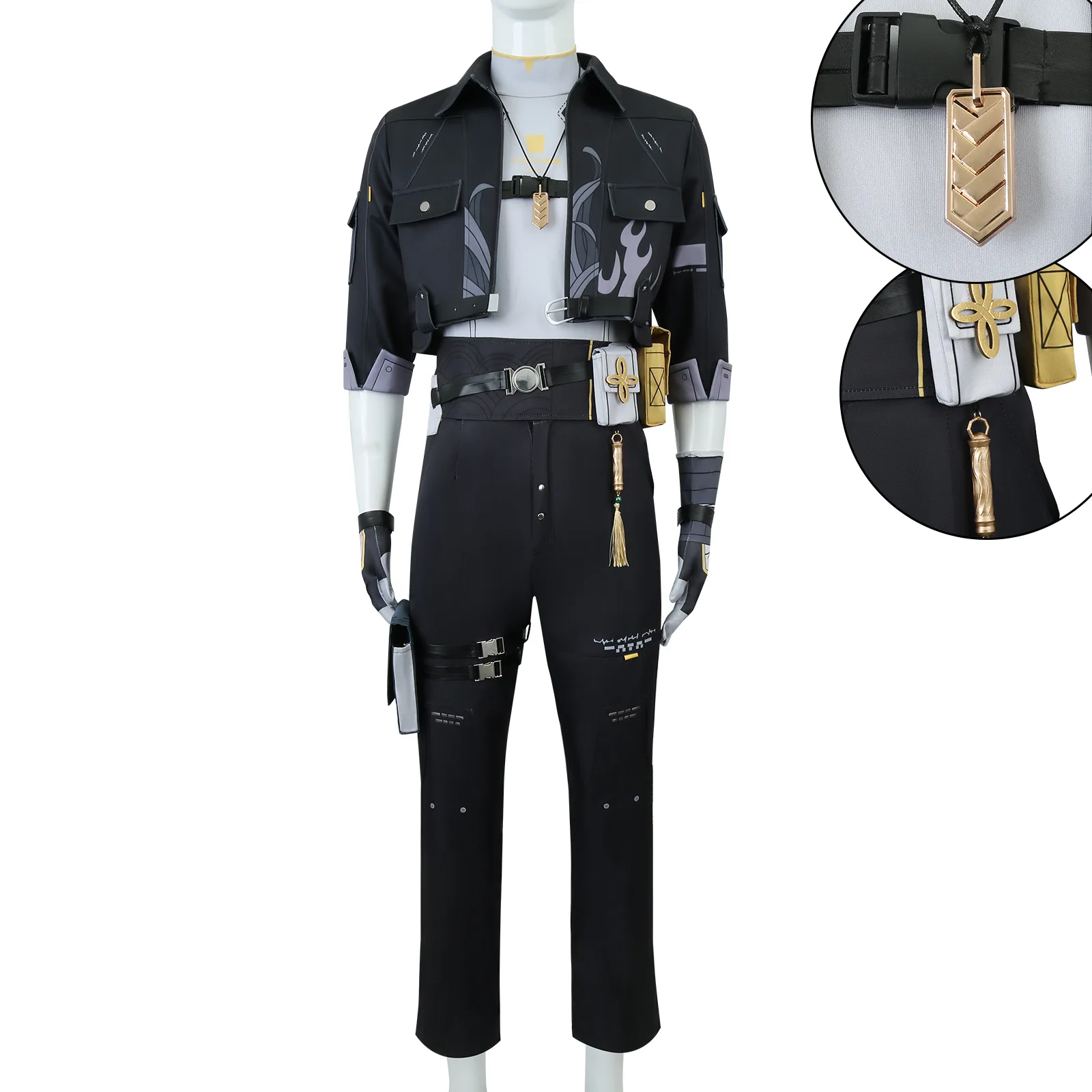 Game Wuthering Waves Costume  Rover Cosplay V2.0 Fashion Handsome Combat Unifrom Halloween Party Role Play Clothing