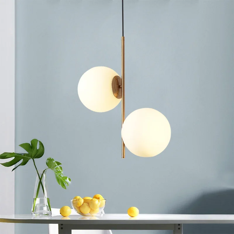 LED Postmodern Nordic Iron Glass Bubbles Designer LED Pendant Lights For Dinning Room kitchen Restaurant Suspension Luminaire