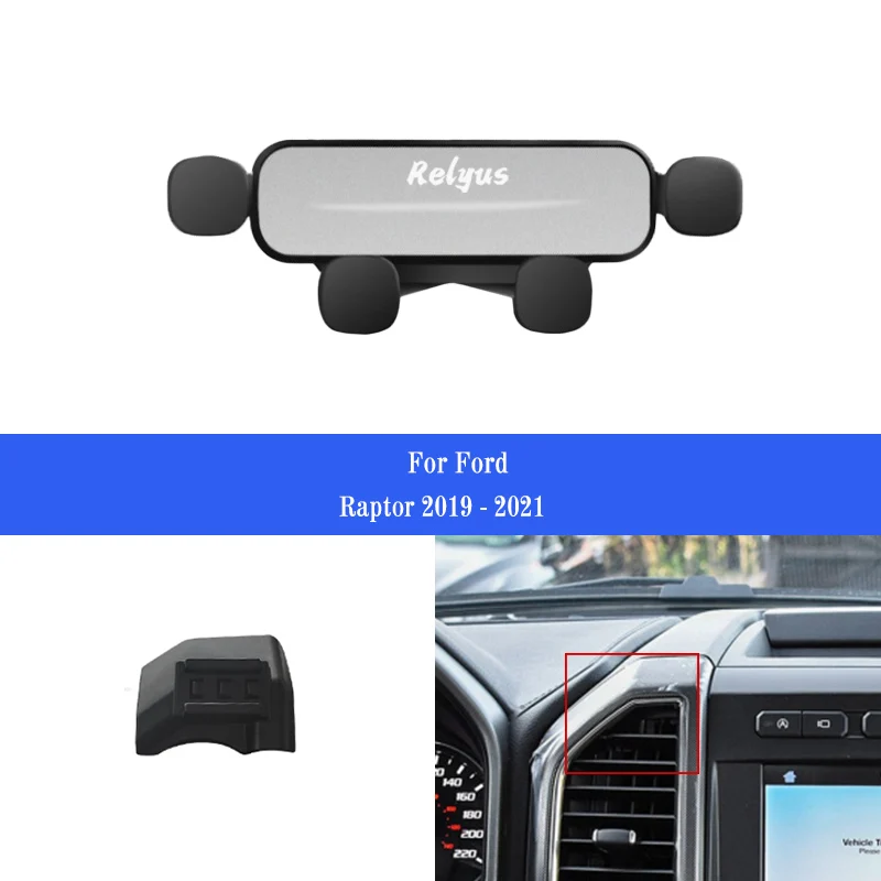 Car Mobile Phone Holder Smartphone Air Vent Mounts Holder Gps Stand Bracket for Ford Raptor F150 F-150 SVT 2019-2021 Accessories