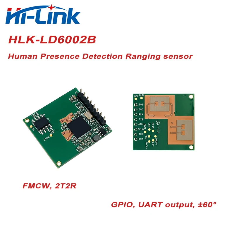 Kit de prueba de módulo de movimiento de Sensor de rango de distancia y velocidad de presencia humana de alta precisión, HLK-LD6002B