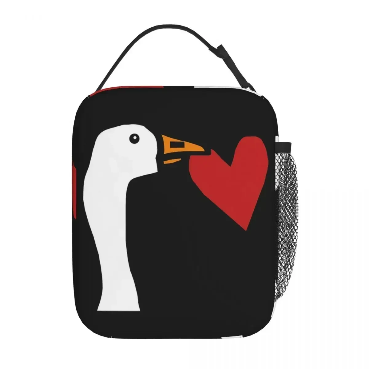 Lunch Boxes Funny Goose Stealing A Heart Product Valentines Day Storage Food Box Fashion Cooler Thermal Bento Box For School