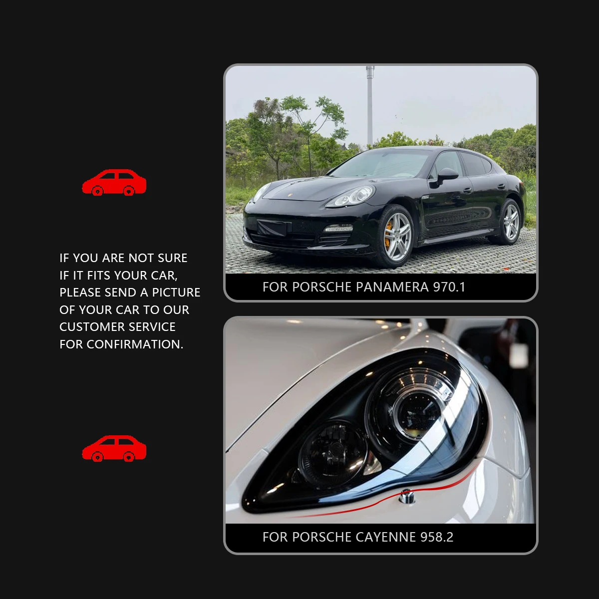 Car Lights for Porsche Panamera LED Headlights 2010 2011 2012 2013 970 970.1 Matrix Headlamps Plug and Play