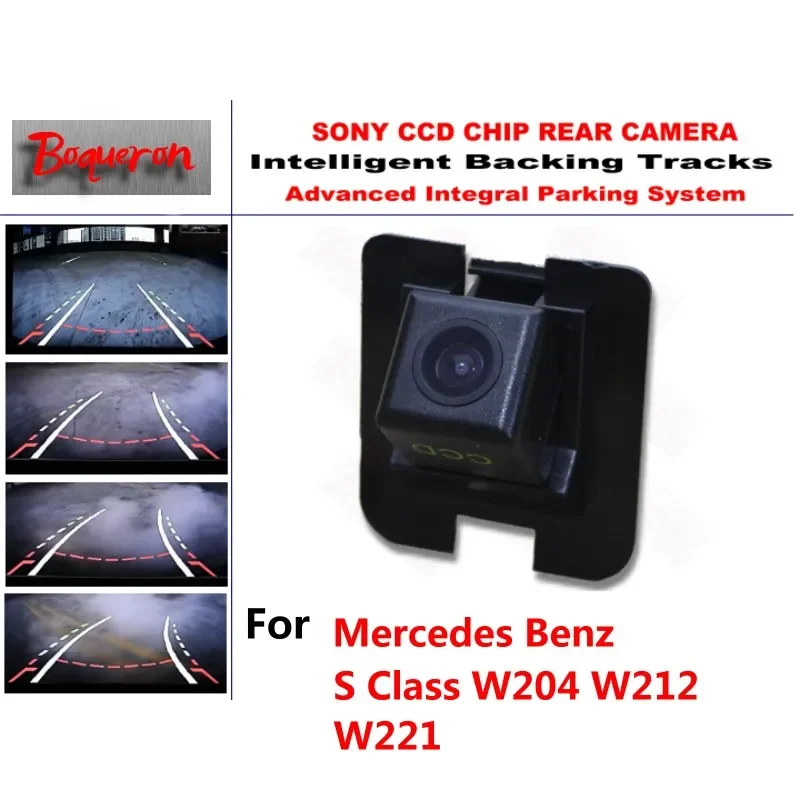 

for Mercedes Benz S Class W204 W212 W221 CCD Car Backup Parking Camera Intelligent Tracks Dynamic Guidance Rear View Camera