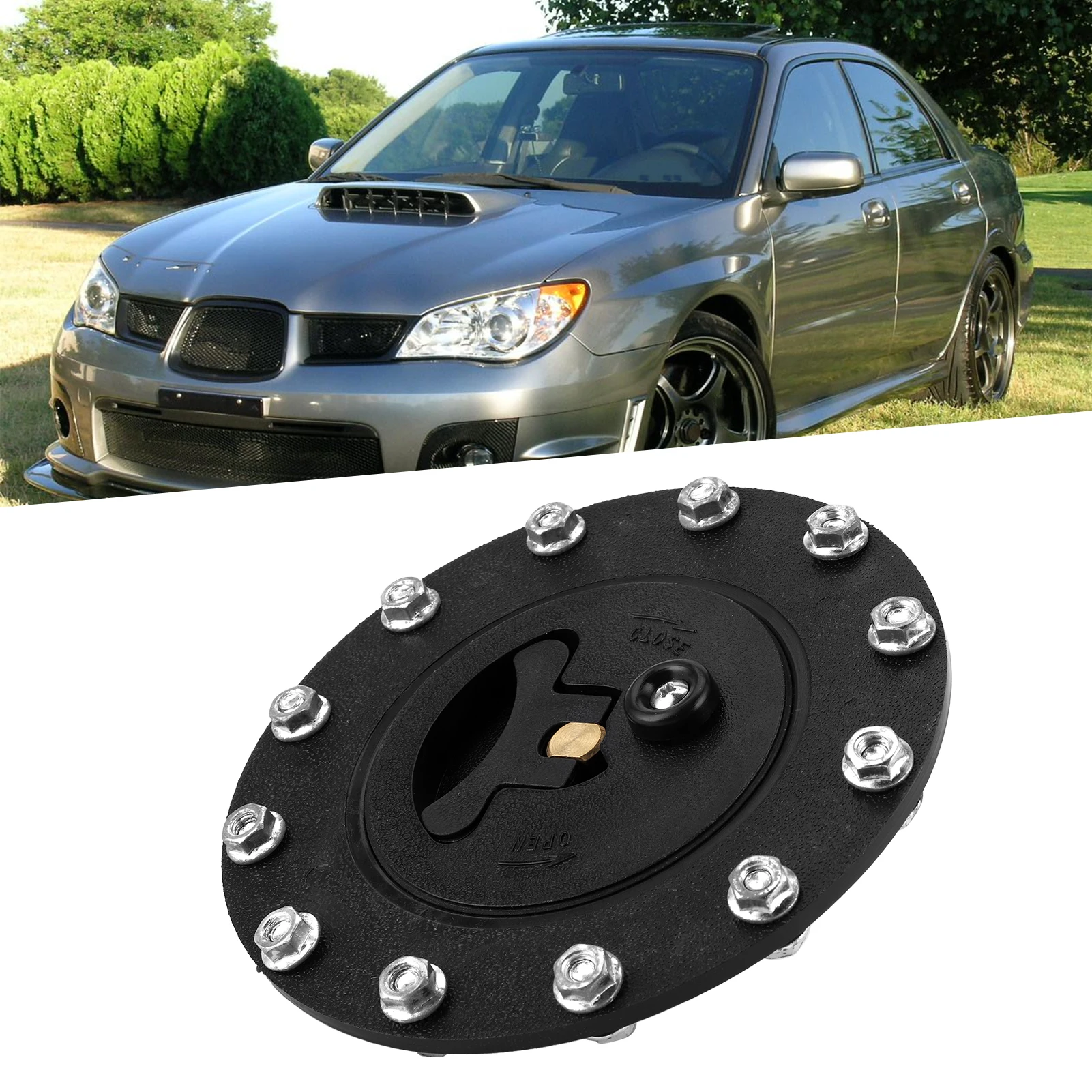 Acessório para carro, encaixe de enchimento de gás, célula de combustível, tampa giratória, resistência à chama com parafuso de porca