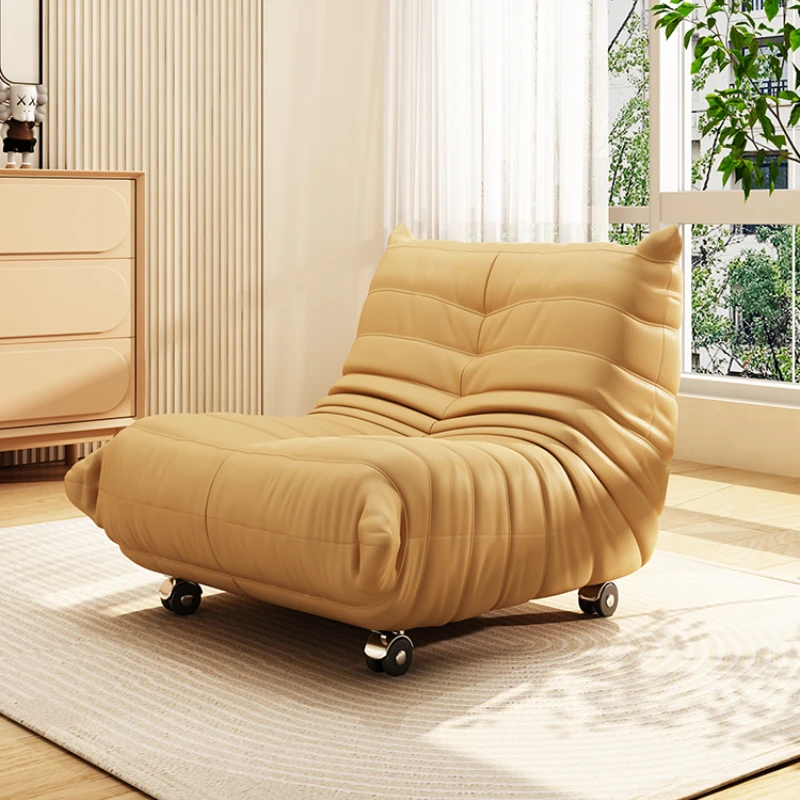 Lazy Couch Caterpillar Sofa Low Noise Pulley/brake Wheel Home Lounge Chair Comfortable Living Room Small Sofa Back Recliner