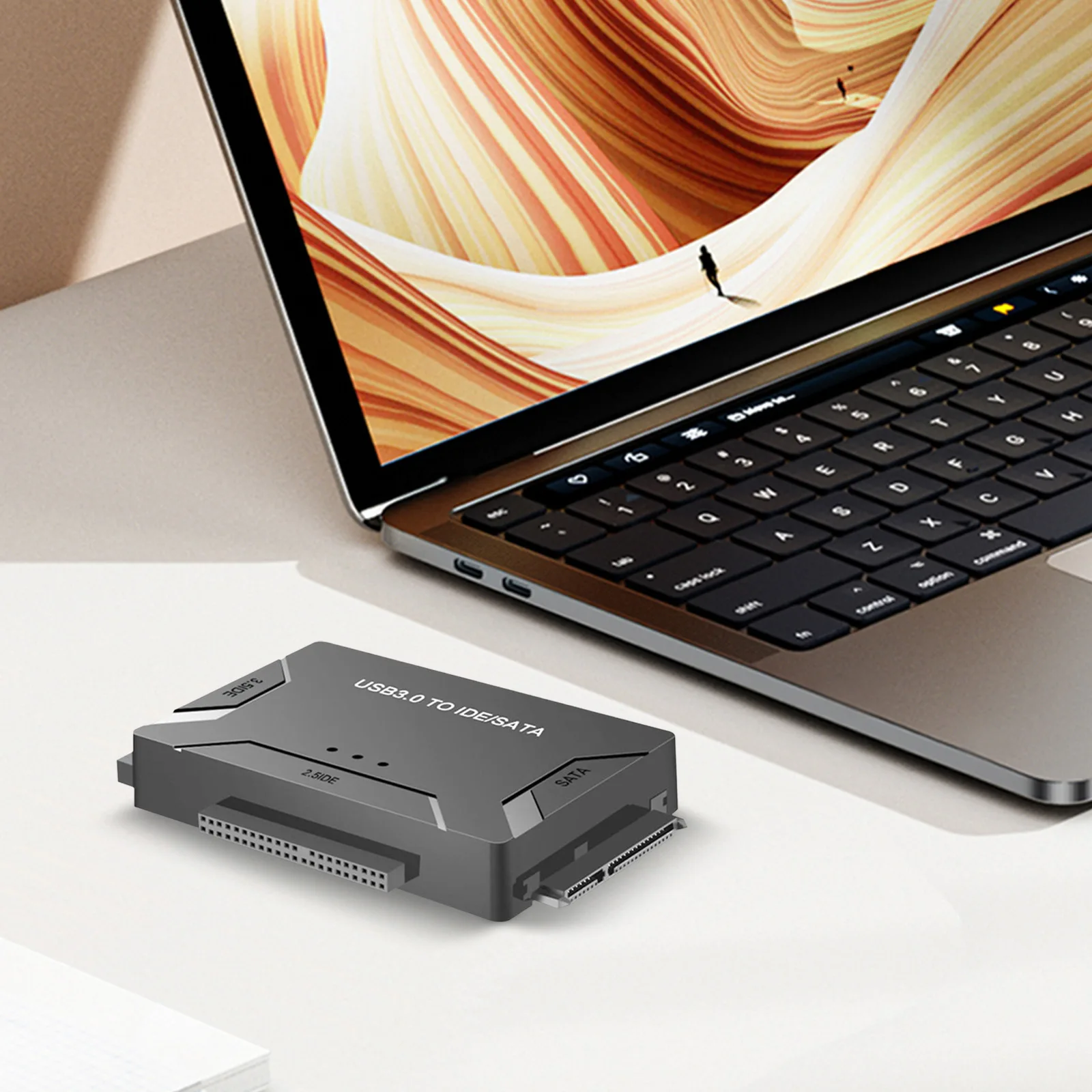 Adapter USB3.0 do dysków twardych SATA/IDE 2.5/3.5 cala z funkcją hot-swap, zewnętrzny adapter do dysków twardych, czytnik dysków twardych do laptopów i komputerów PC