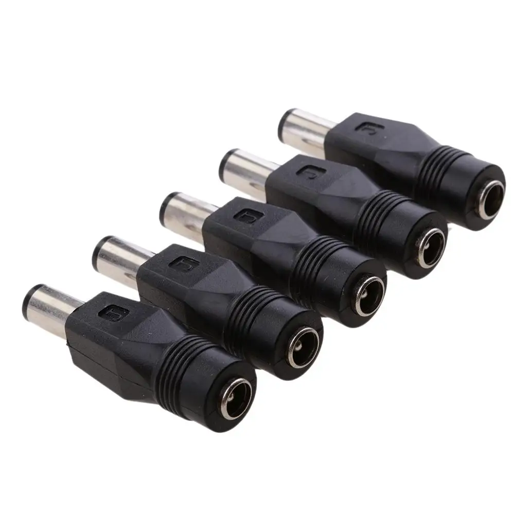 Adaptador de energia Dc para laptop, 5pcs, 2.1x5.5 fêmea para 5.0x7.4mm