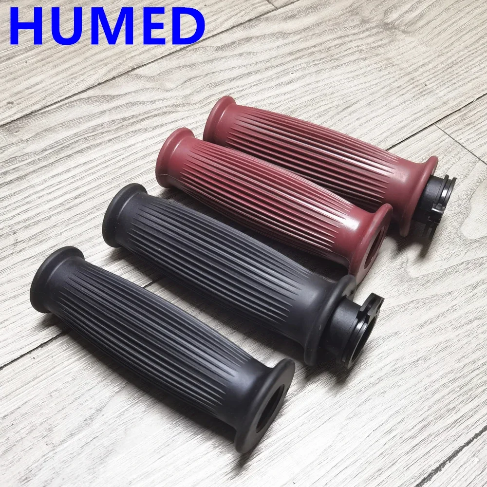 

7/8" 22mm Retro Rubber Motorcycle Handlebar Grips Non Slip Motorcycle Handle Grips Compatible With ATV Motorbike Pit Bike