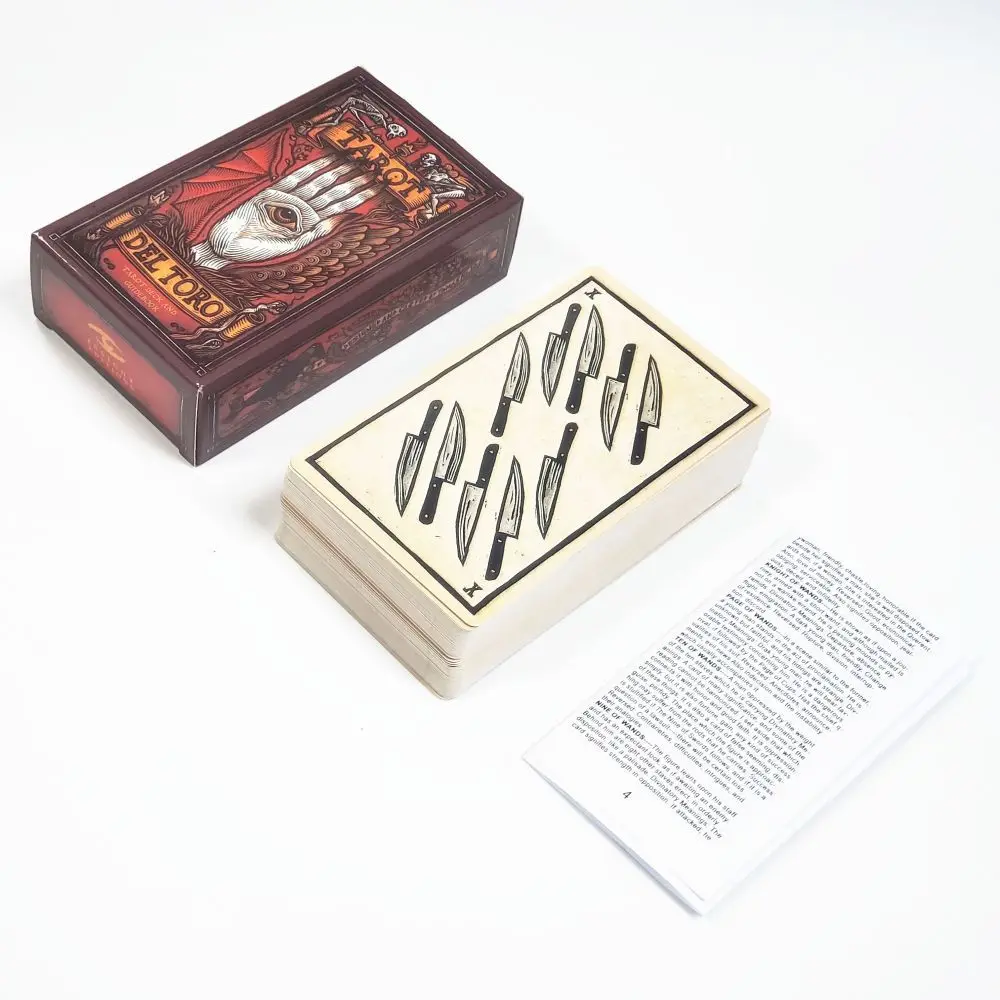 12*7cm Tarot Del Toro: A Tarot Deck and Guidebook Inspired By The World of Guillermo Del Toro 78 Pcs Cards with Guidebook