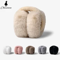 Solid Soft Plush Ear Keep Warmer Foldable Winter Earmuffs for Women Men Fashion Outdoor Earflap Protection Ear-muffs Ear Cover