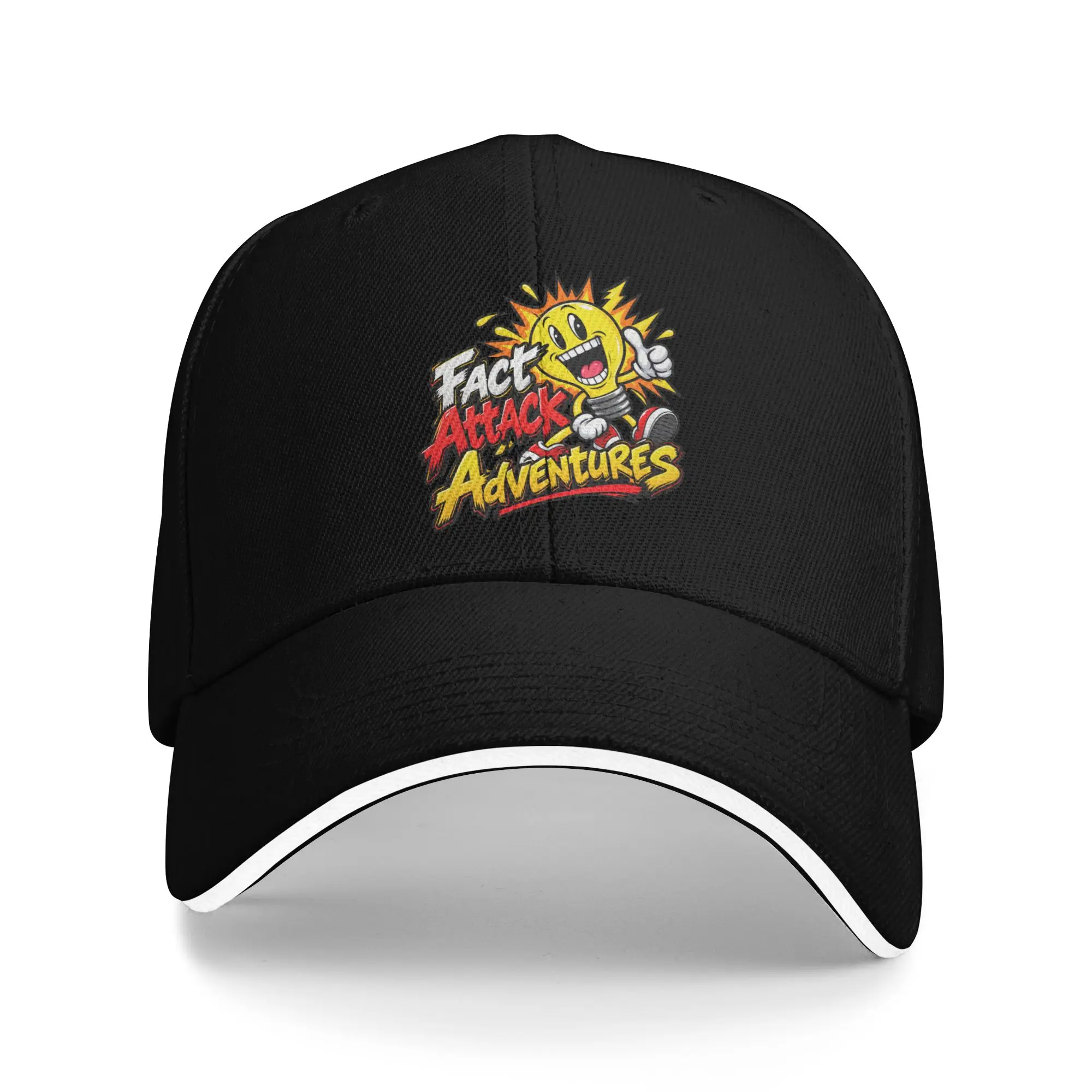 New Design Baseball Caps Fact Attack Adventures Lighty Accessories For Men Women Golf Hat Casual  Snapback Cap Adjustable