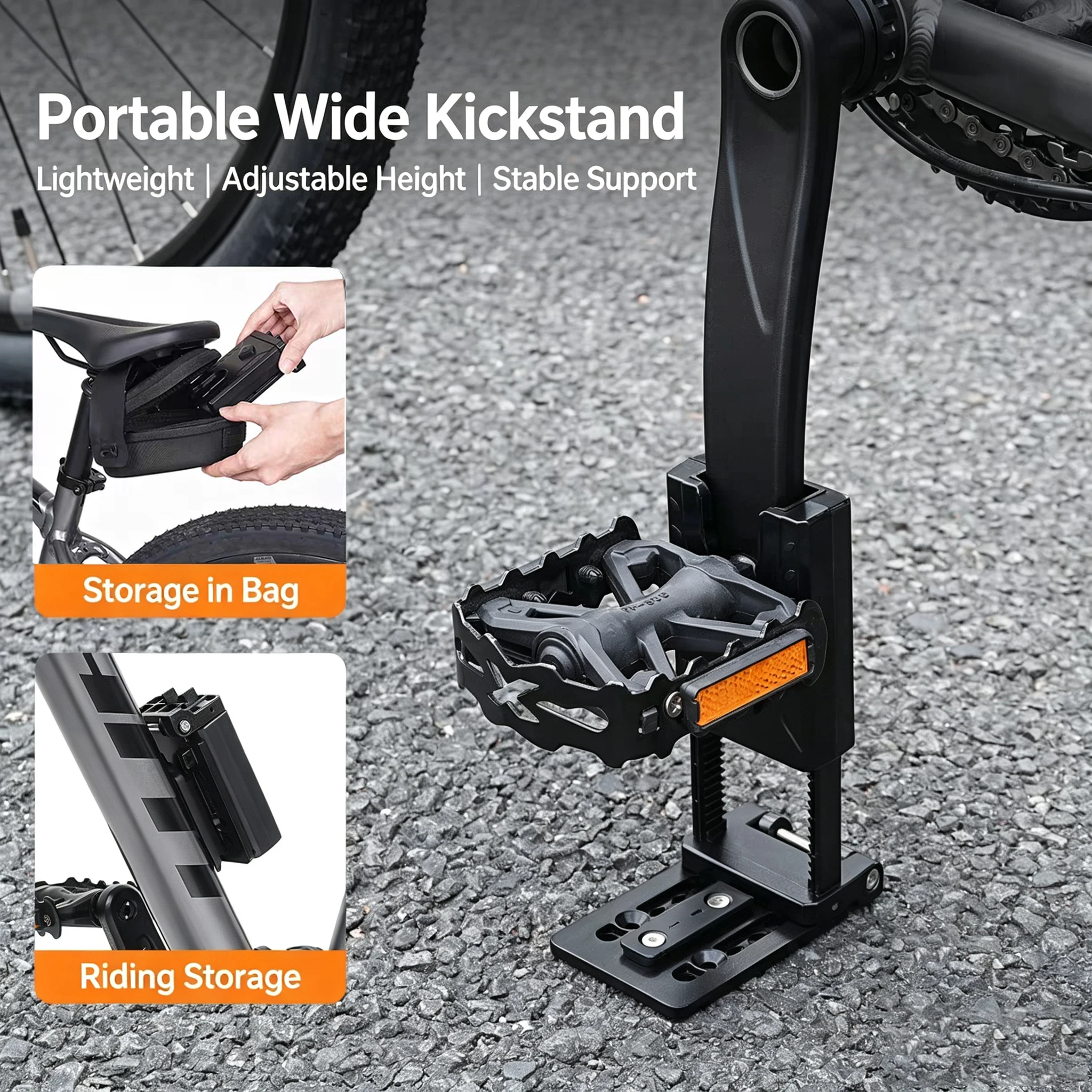 ขาตั้งจักรยาน SUKOU แบบพับได้ - Mtb Pedals บทวิจารณ์และราคา