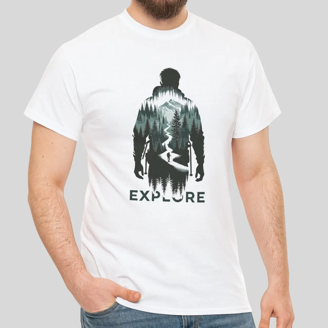 Explore Hiking Heavy Cotton T Shirt