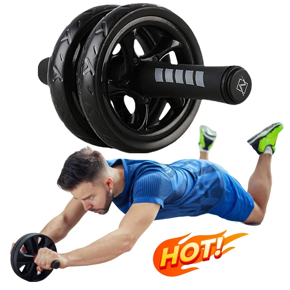 

AB Roller Wheel Roller Keep Fit Wheels Crunch Artifact No Noise Abdominal Training Equipment Gym Strength Workouts