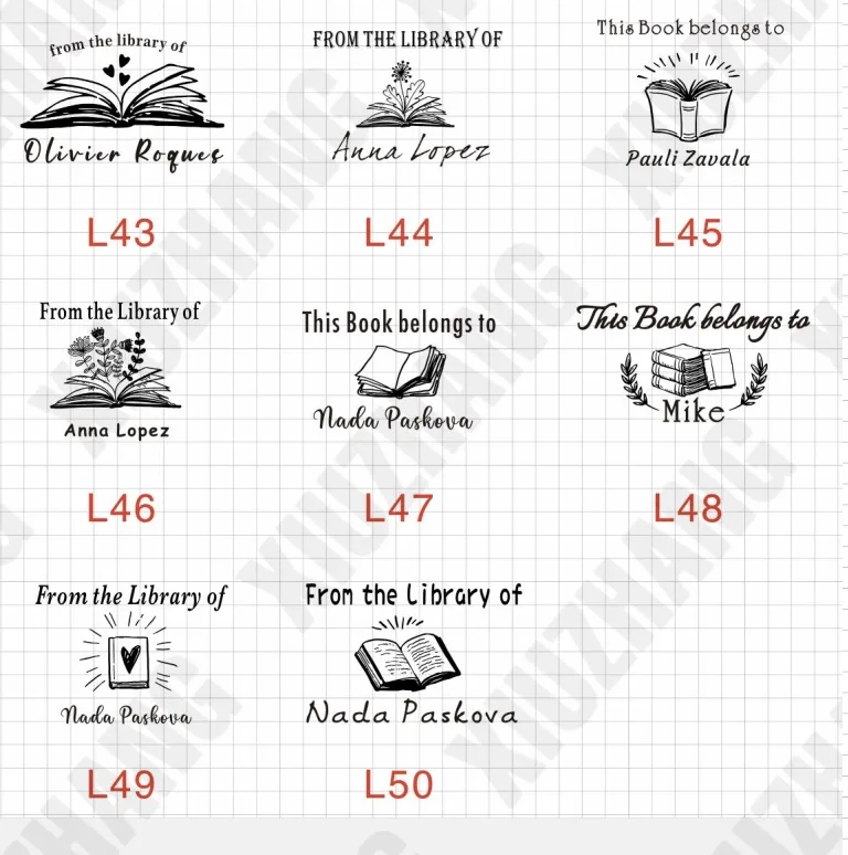 Personalized Book Embosser Your own Designs Ex Libris Custom Embosser Seal Stamp Personalized Customized 4cm From the library of