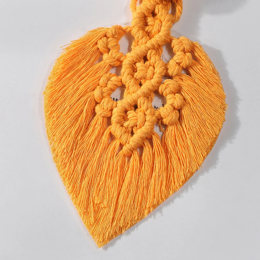 

Tassel Leaf Curtain Tie Rope Woven Buckle Strap Home Accessories Autumn Style Practical Decor