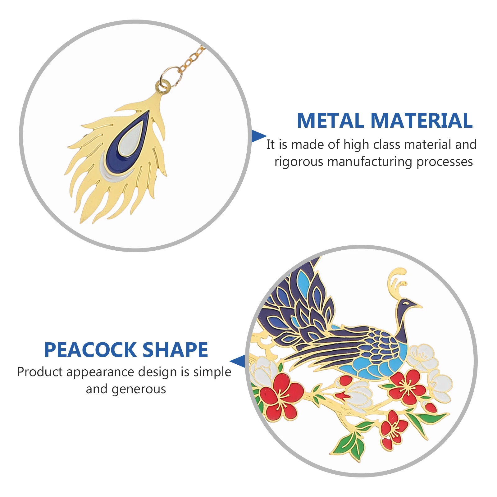 

Vintage Style Peafowl Shaped Hollow Copper Exquisite Metal Book Lovers Bookmark Gift For Students Book Club Retro Bookmark