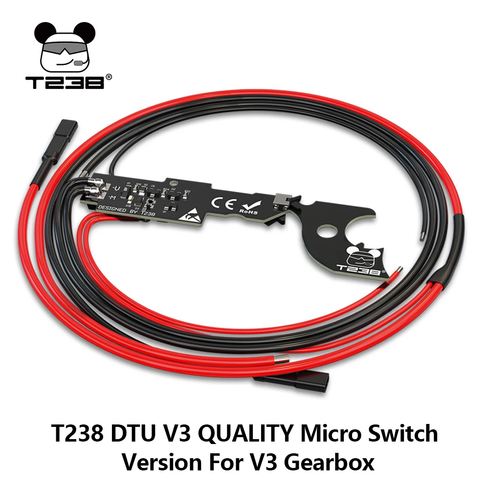 T238 V1.42 V3 Mosfet Micro Version Pre-cocking Programmable Overheat Protection for AIRSOFT Gel Ball Blaster Gearbox V3