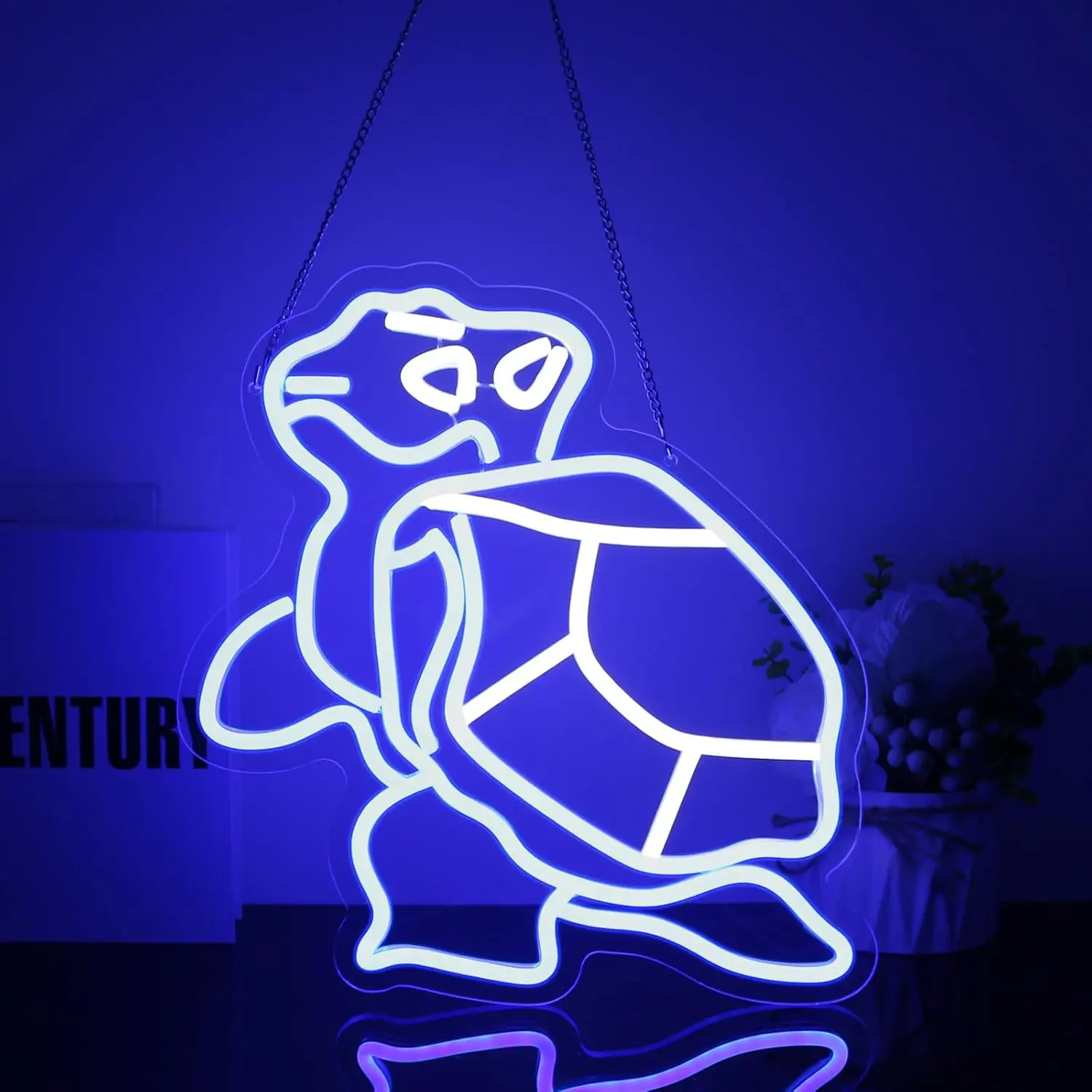 

Turtle Hibiscus Neon Signs for Wall Decor 5/12V USB with Dimmable Switch for Bedroom Living Room Office Decor Sea Turtle Gifts