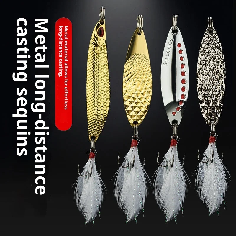 طُعم صيد السمك الدوار المعدني الصلب الناعم لصيد الأسماك في المياه العذبة #2