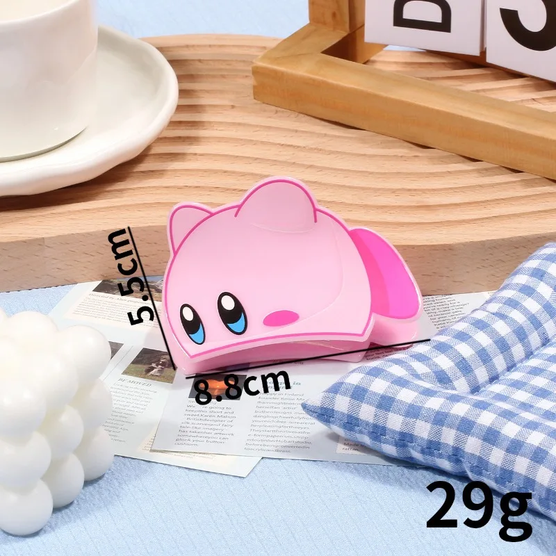 Süße rosa Kirby Grab Clip Mini Zubehör Haarschmuck einzigartiges Design Nische Kinderspielzeug kreatives Styling Weihnachtsgeschenk