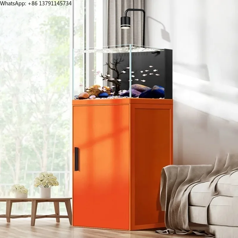 

6ft 220 Gallon 12mm Ultra Clear Glass Large Freshwater Aquarium Fish Tank With Cabinet and Acrylic Sump