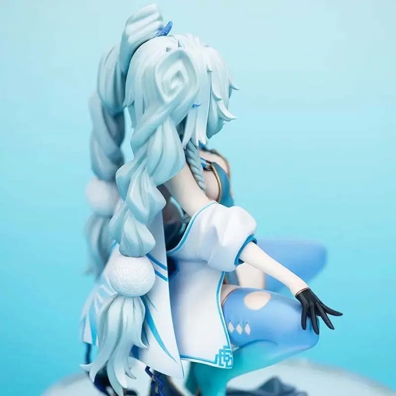 สาวใหม่ Frontline Cuique Mei Squatting ท่าทางตัวเลขการกระทําหางม้าคู่สาวสวยอะนิเมะรุ่นแชสซีเครื่องประดับของขวัญ