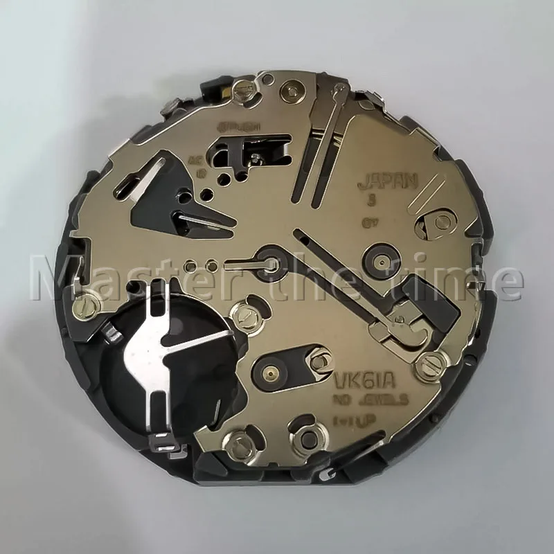 Neues japanisches VK61A-Quarzwerk mit sechs Zeigern, multifunktionaler 6:12 kleiner Sekunde-Uhrenmechanismus mit drei Zeigern