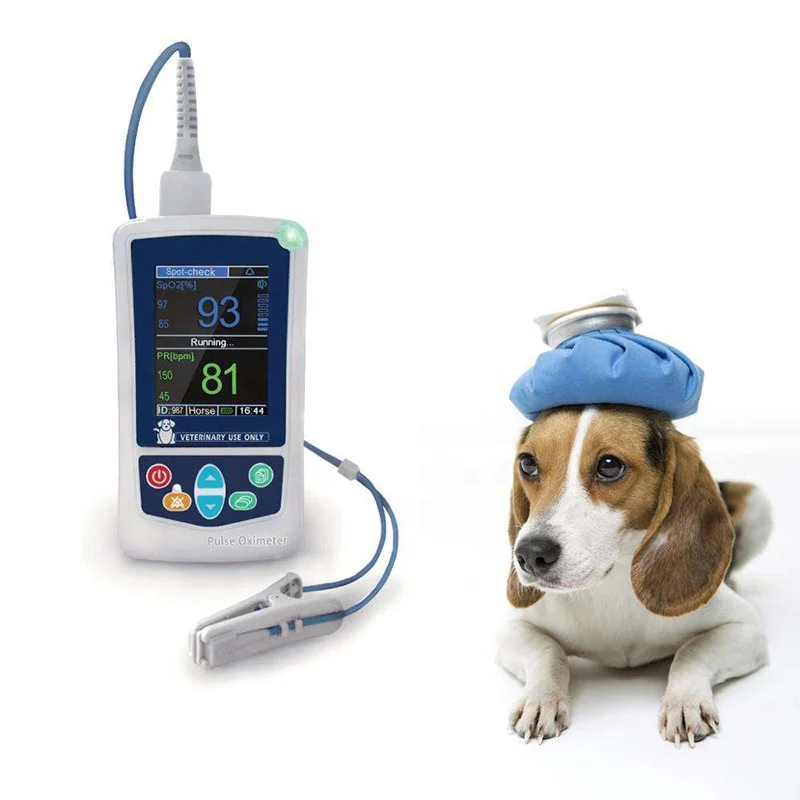 Hand Held Cat Dog Vet Pulse Oximeter Portable Digital Handheld Pulse Veterinary Oximeter