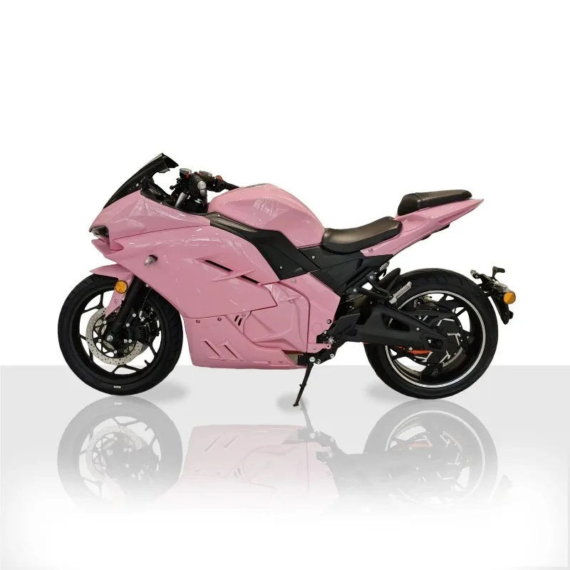 BR Pink Motorcycle For Women 3kw-10kw Large Wheel Power Racing Street Electric Motorcycles