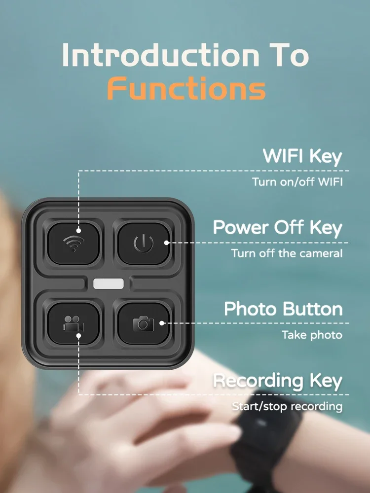 Remote Controller Watch For SJCAM Action Camera Compatible with SJCAM C300 C200 SJ20 SJ11 SJ6 SJ8 Pro SJCAM Camera Accessories