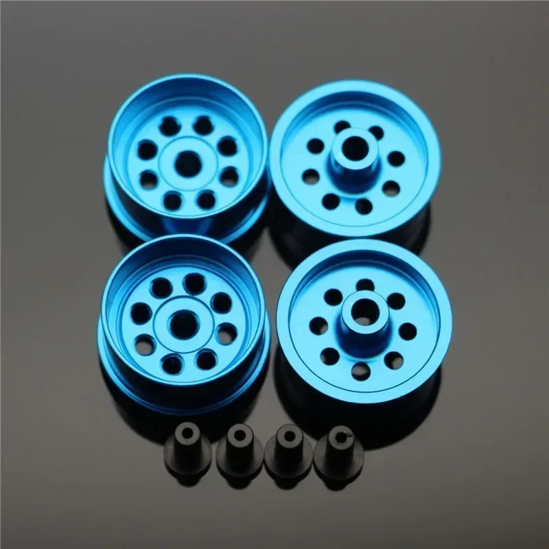 

4Pcs Middle Diameter Lightweight Wheels Self-made Parts For Tamiya MINI 4WD Colored Wheel Aluminum Alloy