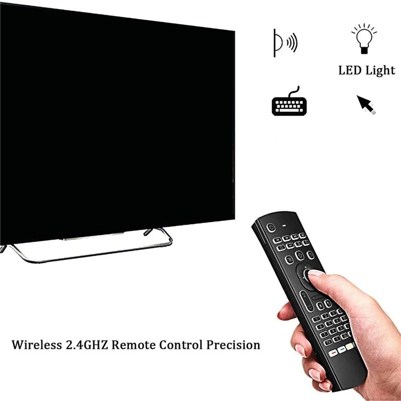 FEDI-3X MX3 ماوس هوائي لوحة مفاتيح لاسلكية بإضاءة خلفية ذكية للتحكم عن بعد 2.4G RF لـ X96 Tx3 H96 Android TV Box #2