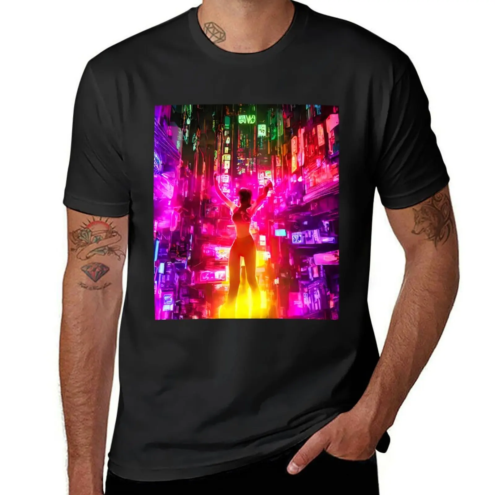 

Lone Cyber Dancer 8 T-Shirt shirts graphic street wear anime clothes heavy weight t shirts for men
