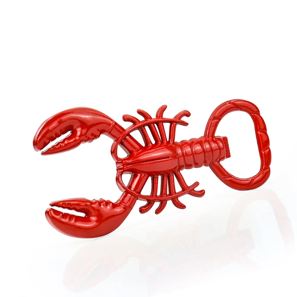 Lobster Bottle Opener Portable Metal Wine Beer Opening Corkscrew Kitchen Tool Accessories Waiter Friends Bar Party Gift Supplies