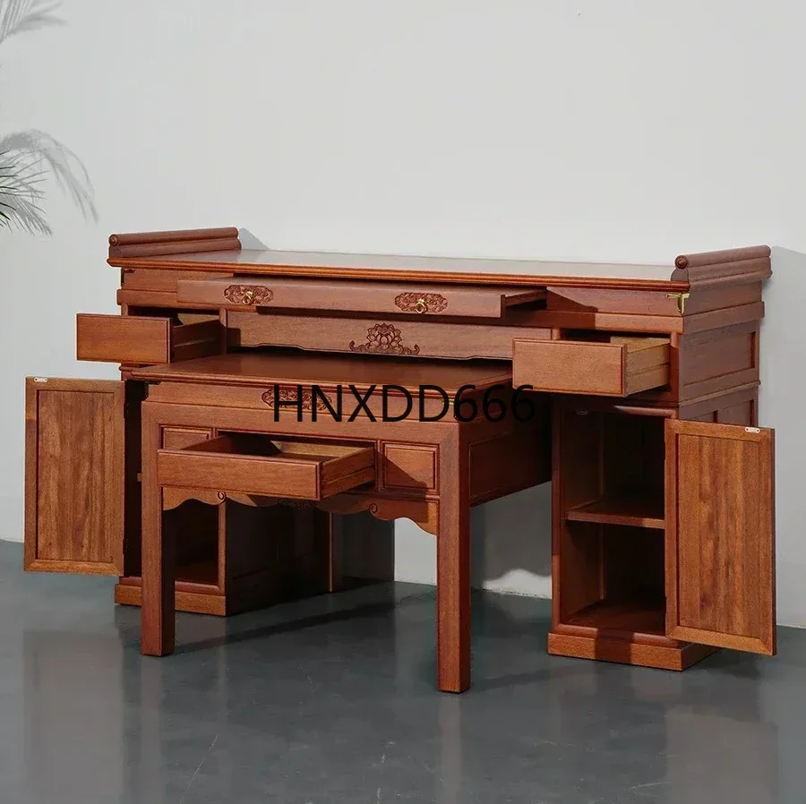 Incense Burner Table Simple Altar Buddhist Hall Buddha Shrine Buddha Table Middle Hall a Long Narrow Table God Desk Set