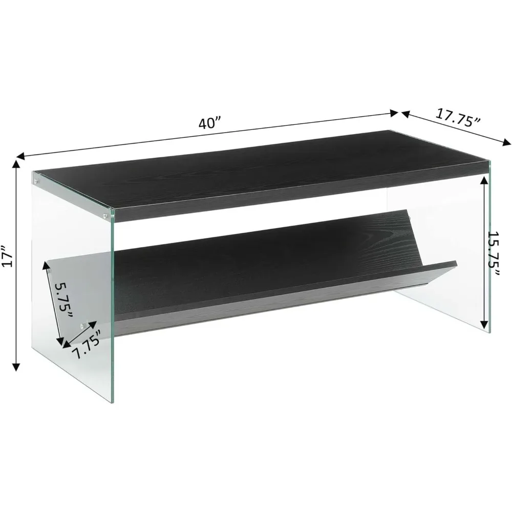 Couch tisch Faux Birkenglas Couch tisch