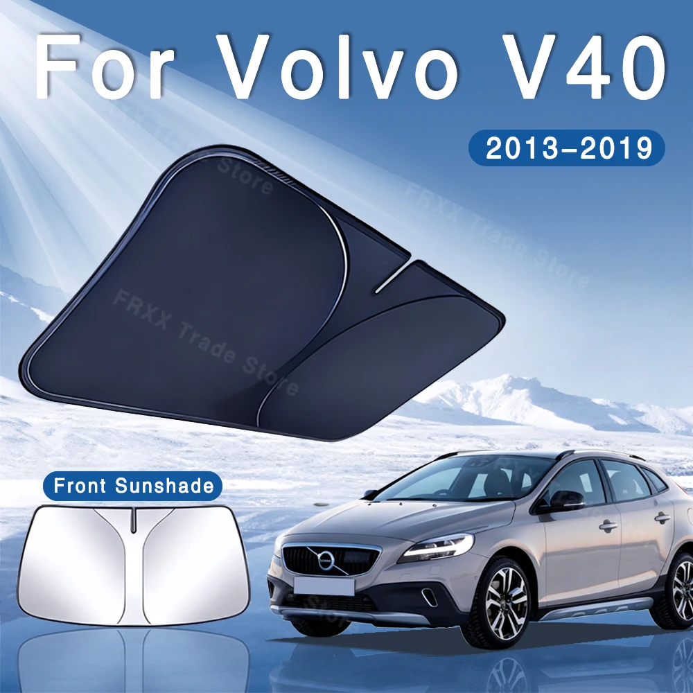 

Foldable Car Sun Visor Front Windshield Sunshade Heat Insulation Summer Cooling Auto Accessories For Volvo V40 2013~2019 2014