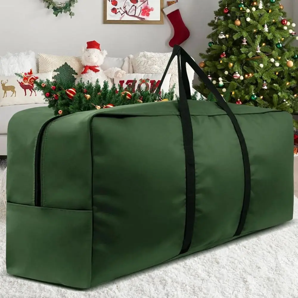 

Extra Large 420D Christmas Tree Storage Bag for 9-12 Ft Trees with Reinforced Handles and Zippers