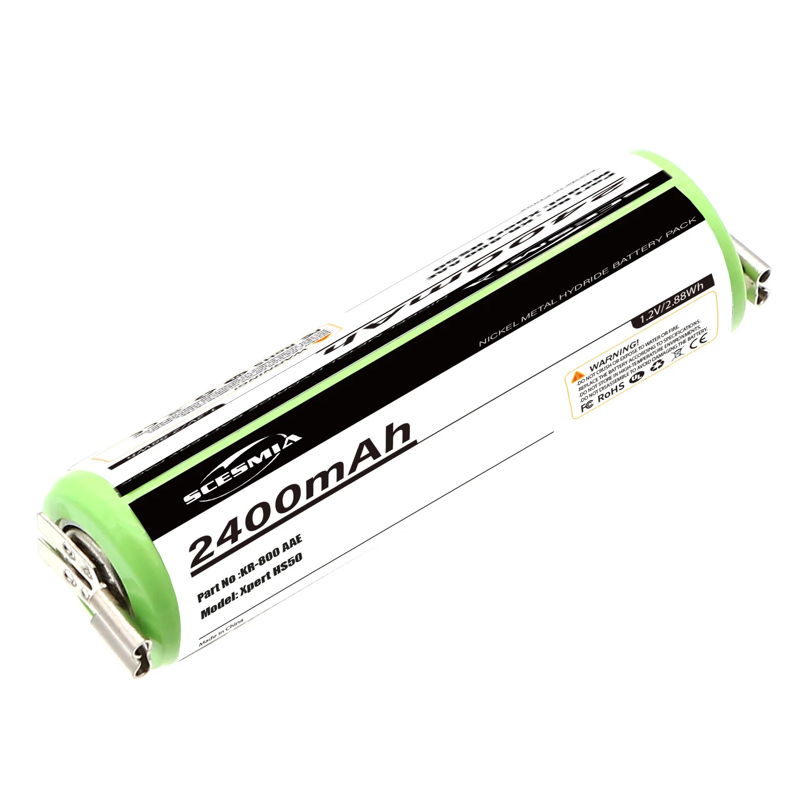 2400Ah Battery for Moser 1590-7291 1852-7531 Wella KR-800 AAE Easy Style 1881 ChroMini 1591 1591B Xpert HS50 Tonde Eco S Profi