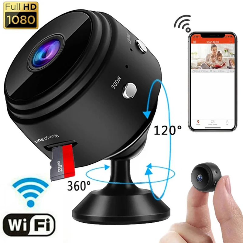 

A9 Mini WiFi Camera HD 1080p Remote Wireless Video Camcorder Web TF Card Slot Night Vision Home Security Surveillance Camera New