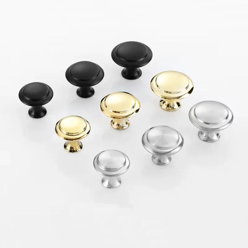 10/1PCS Home Wardrobe Door Pull Stainless Steel Drawer Single Hole Door Handle Sliding Door Window Cabinet Zinc Alloy Pull