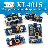 XL4015 5A Adjustable Power CC/CV Step-down Charge Module LED Driver Voltmeter Ammeter Constant current constant voltage